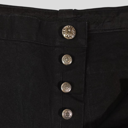 Chrome Hearts 13 Cross Patch Carpenter Shorts in Black
