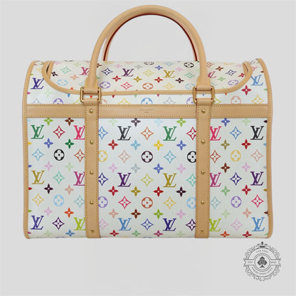 Louis Vuitton x Takashi Murakami Dog Bag in White