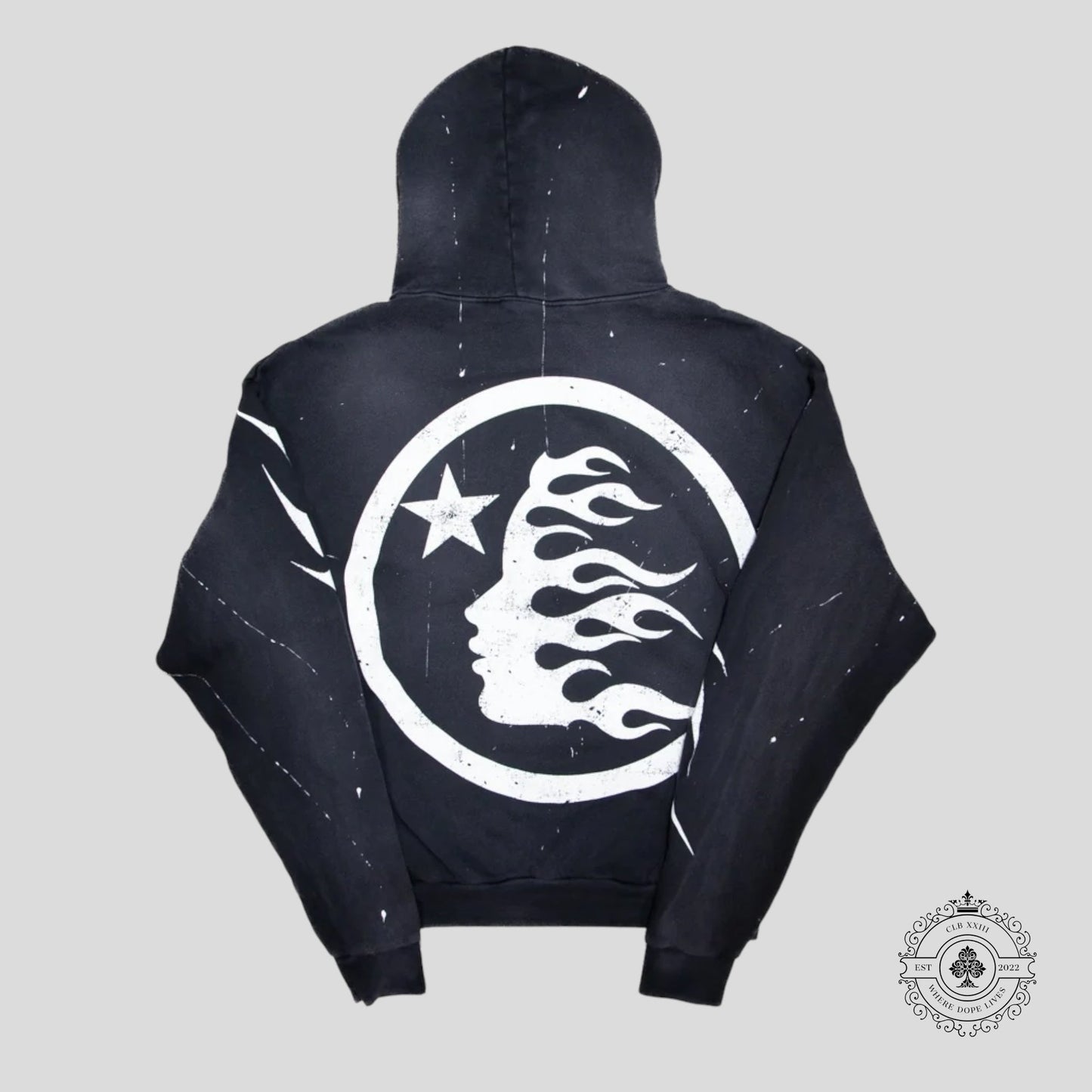 Hellstar Flame Hoodie in Black
