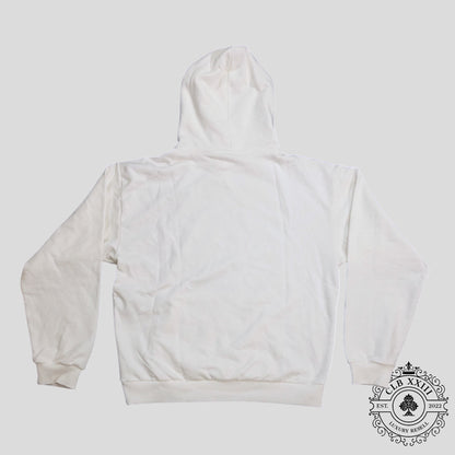 Celine Homme Logo Hoodie in White