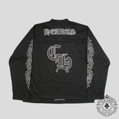 Chrome Hearts Mesh Warm Up Long Sleeve Jersey in Black