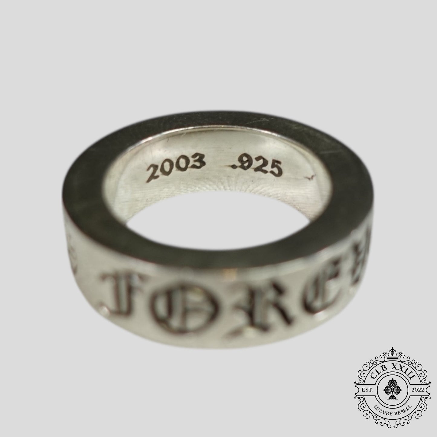 Chrome Hearts CH Forever Ring in Silver