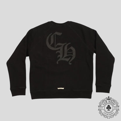 Chrome Hearts Cemetery Cross Seven-11 Crewneck in Black