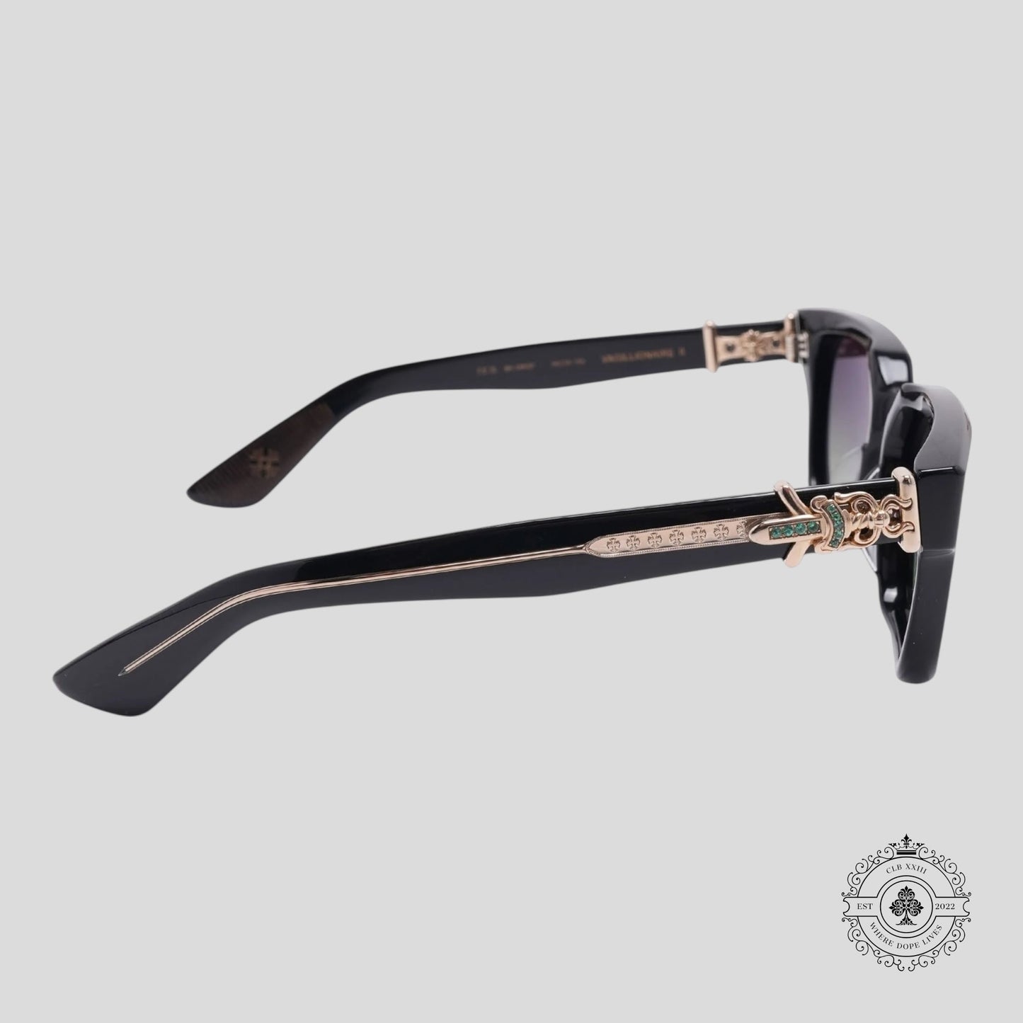 Chrome Hearts Emerald Vagillionaire II Sunglasses