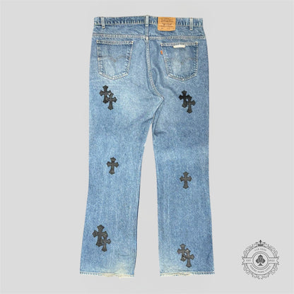 Chrome Hearts Cross Patch Jeans