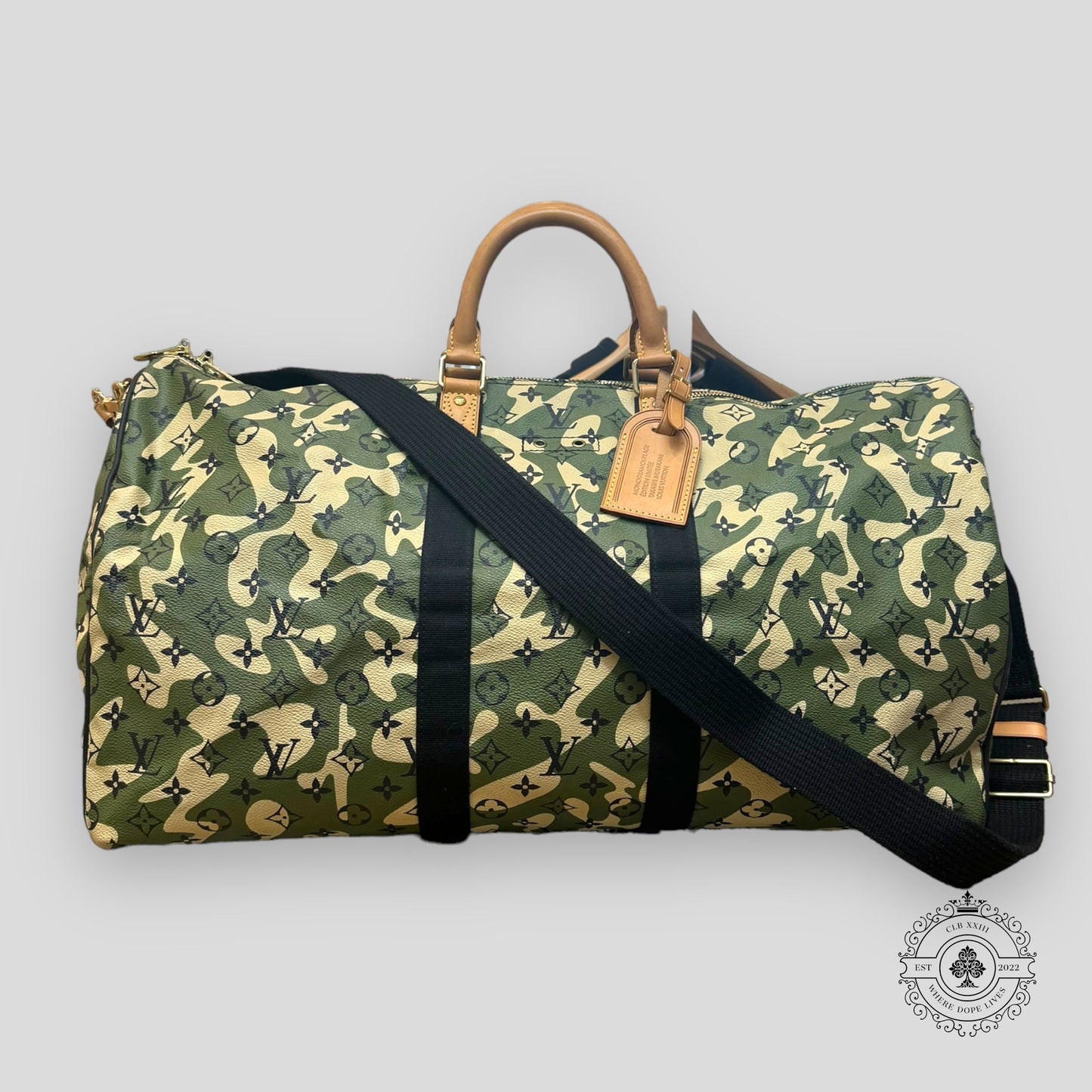 Louis Vuitton Takashi Murakami Camo Monogram Keepall 55