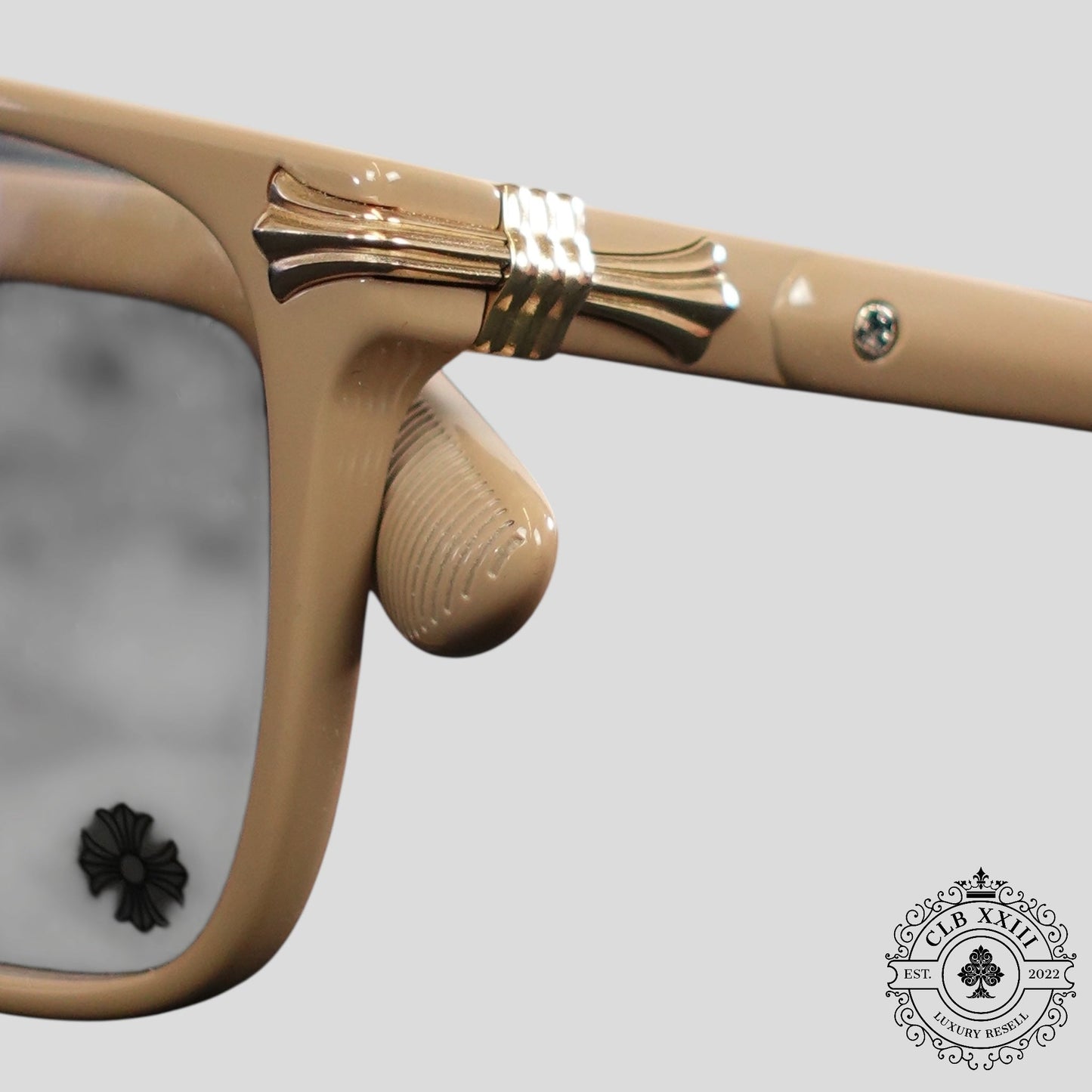 Chrome Hearts Thirst Trap Glasses in Beige