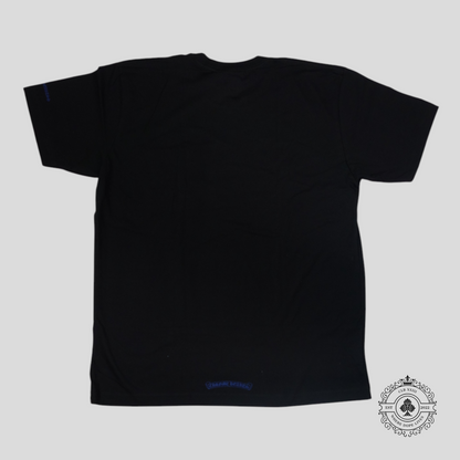 Chrome Hearts Neck Logo Tee in Black/Blue