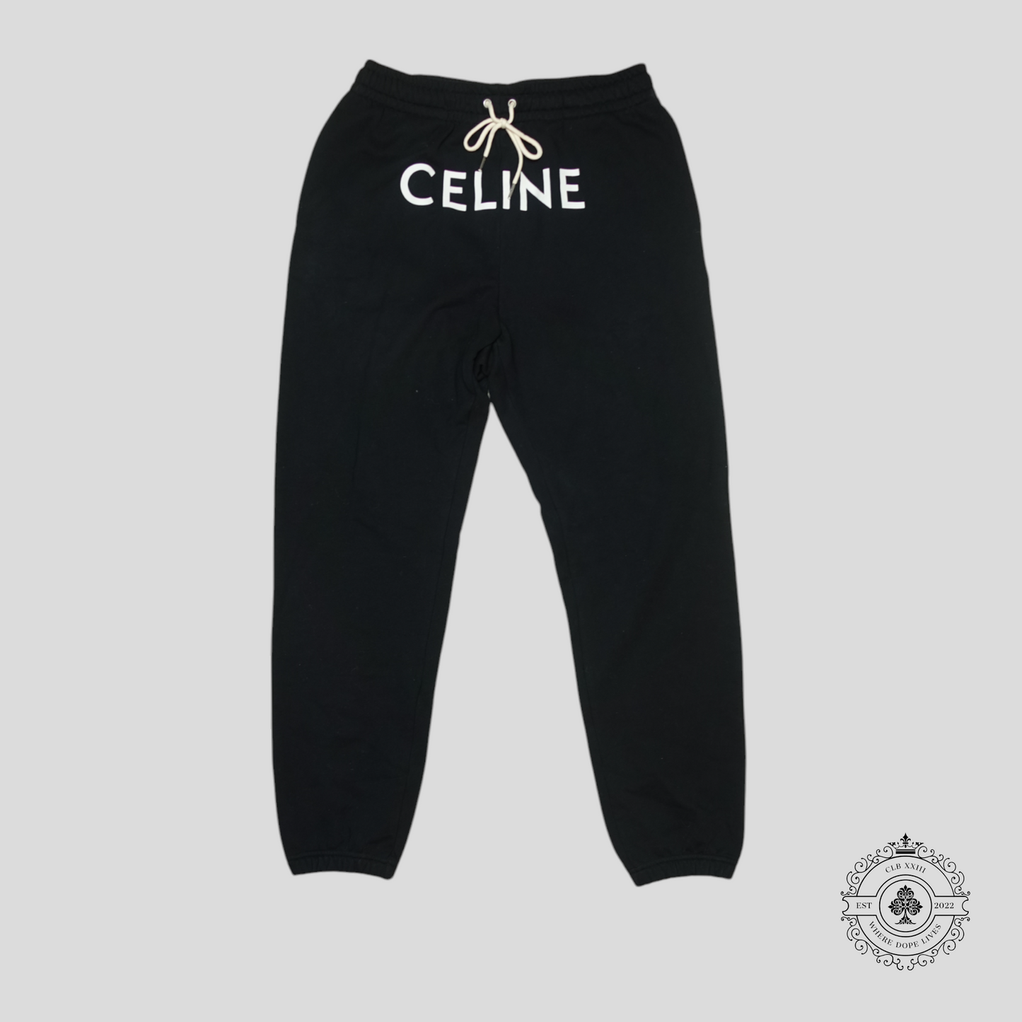 Celine Logo Sweatpants in Black