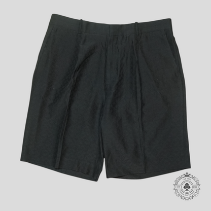 Louis Vuitton Monogram Silk Shorts in Black