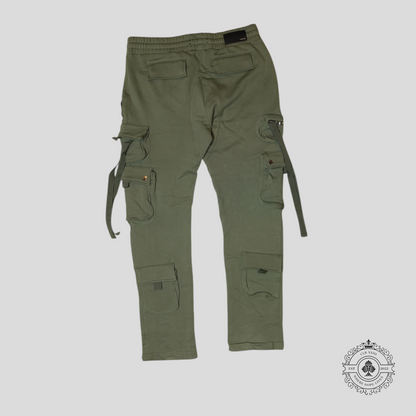 Amiri Tapered Cargo Sweatpants in Green