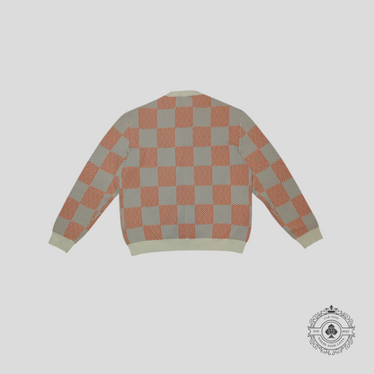 Louis Vuitton Light Damier Tramato Jacquard Pullover in Orange