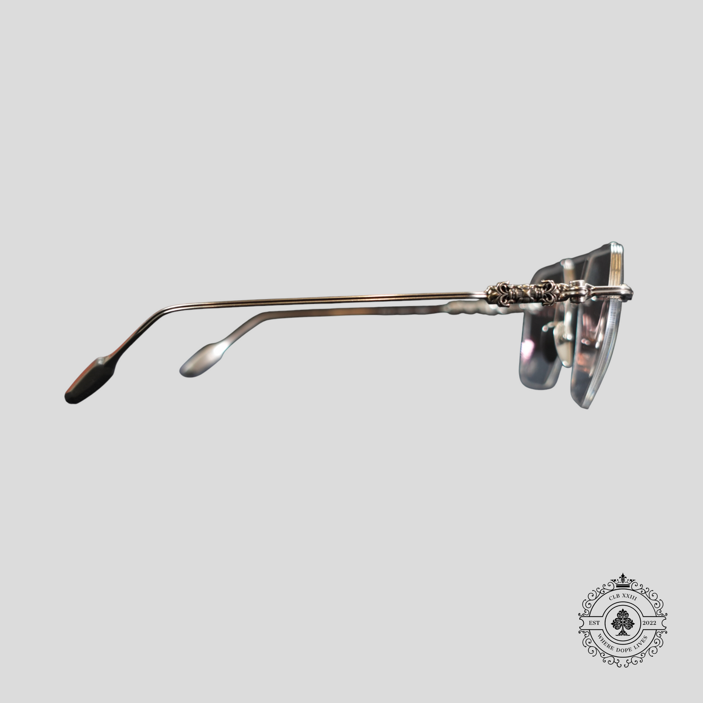 Chrome Hearts Fluid Glasses in Silver