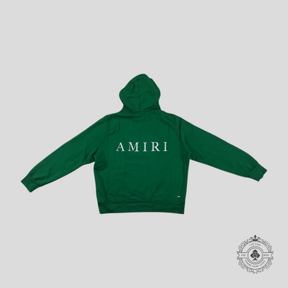 Amiri Embroidered MA Logo Hoodie in Green