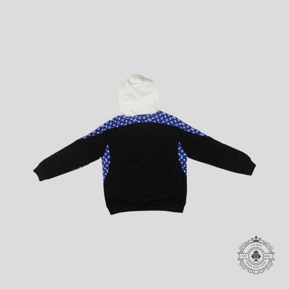 Louis Vuitton Monogram Circle Cut Hoodie in White/Blue/Black
