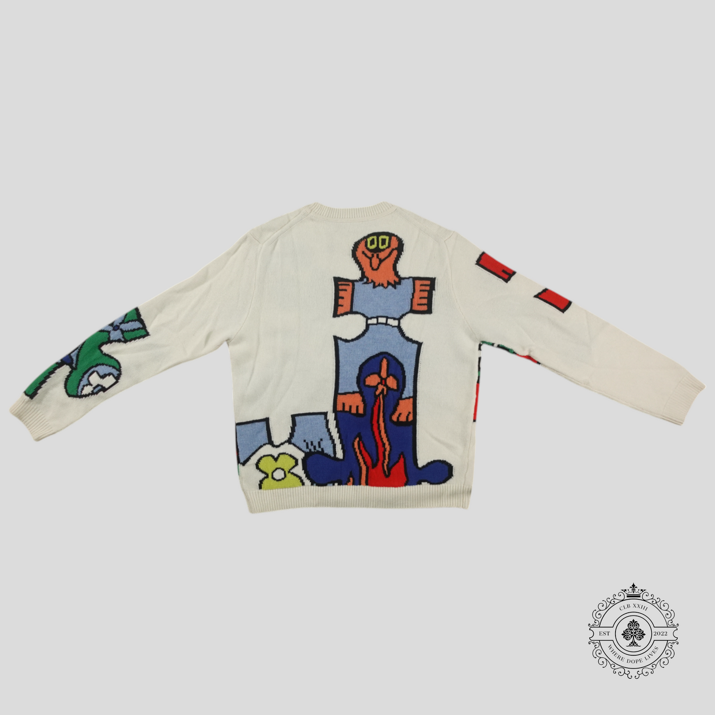 Louis Vuitton LV Puzzle Jacquard Crewneck in White