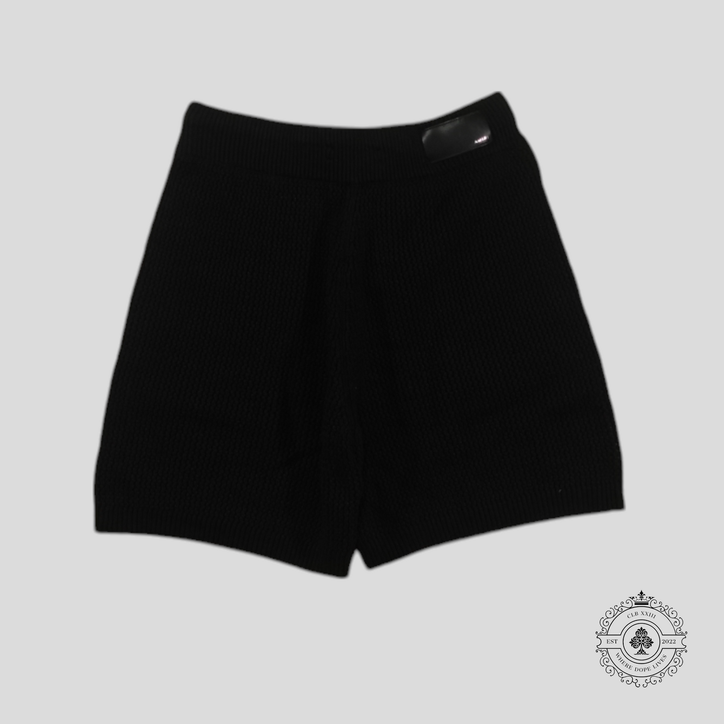 Amiri Surf Club Crochet Shorts in Black