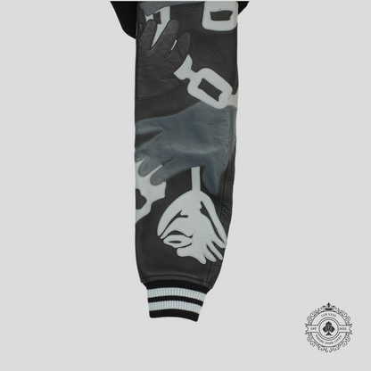 Louis Vuitton Chains Camo Varsity Jacket in Black
