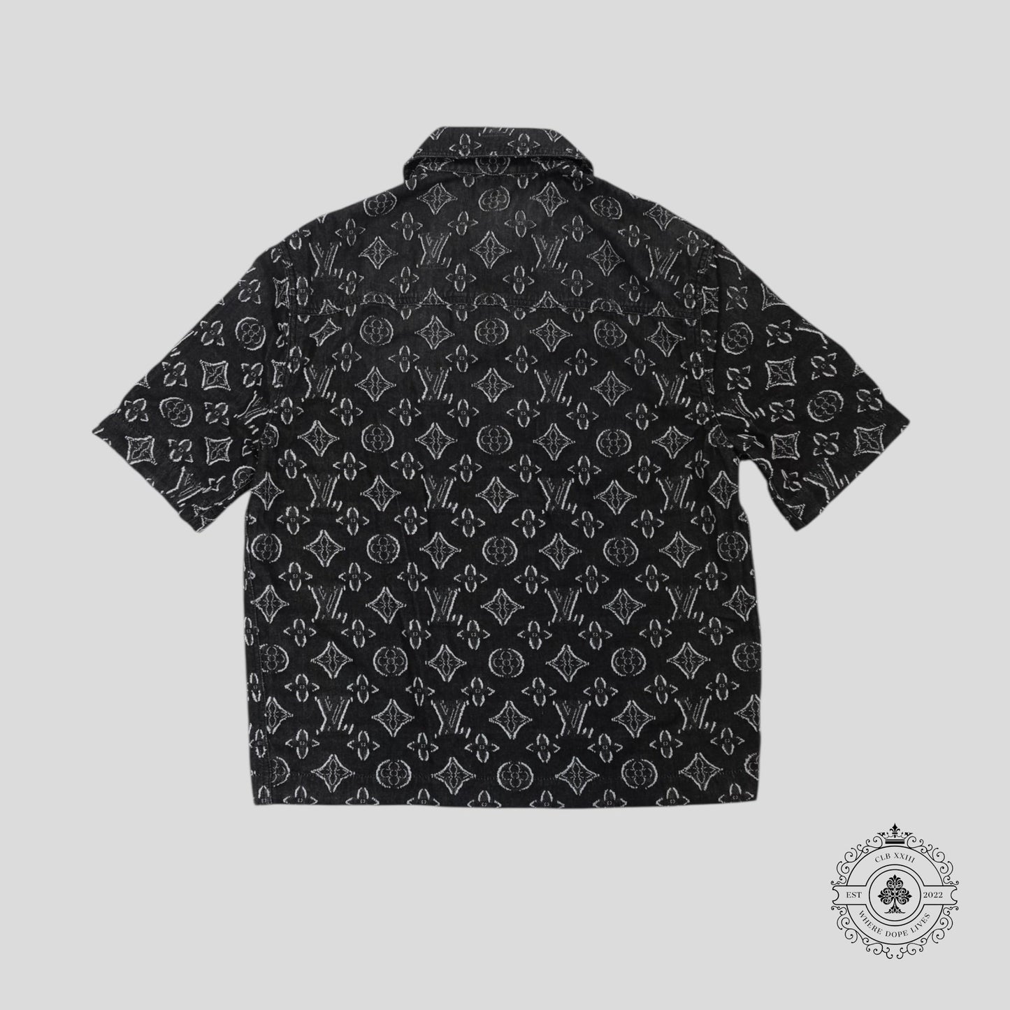 Louis Vuitton Monogram Chambray Shirt in Grey
