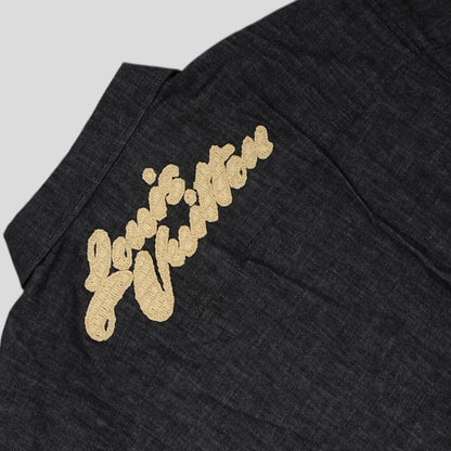 Louis Vuitton Raffia Chambray Shirt in Black
