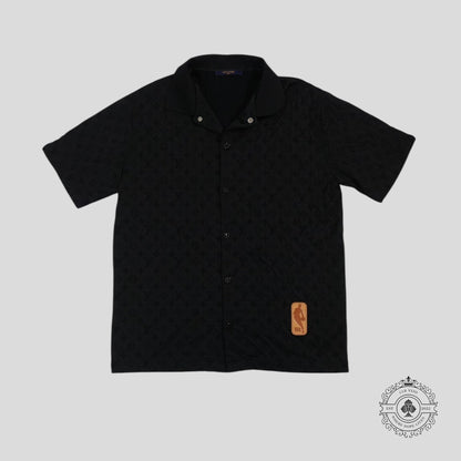 Louis Vuitton X NBA Monogram Button Up Shirt in Black