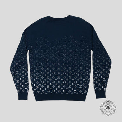 Louis Vuitton Monogram Degrade LS Knitwear in Marine Green