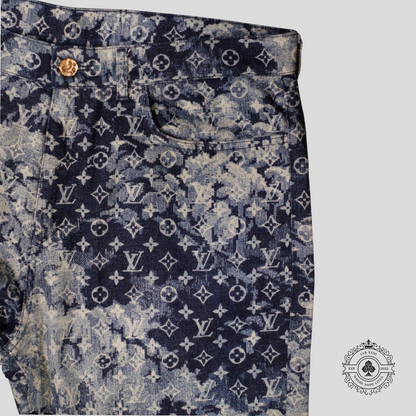 Louis Vuitton Tapestry Jeans in Dark Wash