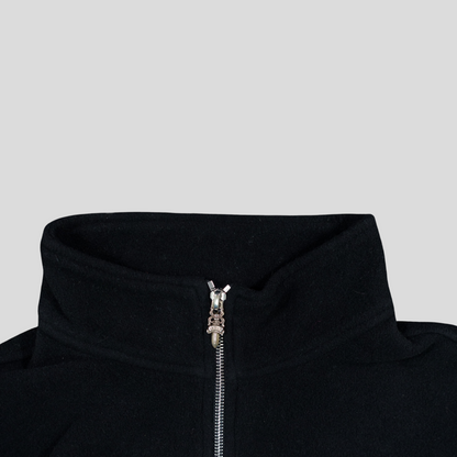 Chrome Hearts Fleece Quarter Zip in Black