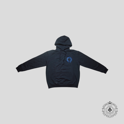 Chrome Hearts Horseshoe Hoodie in Black/Blue