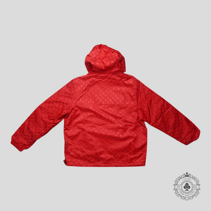 Louis Vuitton Monogram Reversible Nylon Windbreaker in Red Orange