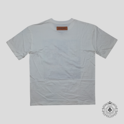 Louis Vuitton Teen Bedroom Printed T-Shirt in White/Multicolor