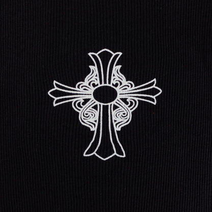 Chrome Hearts Hairy Cross Tank Top in Black