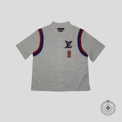 Louis Vuitton X NBA Patched Button Up in White