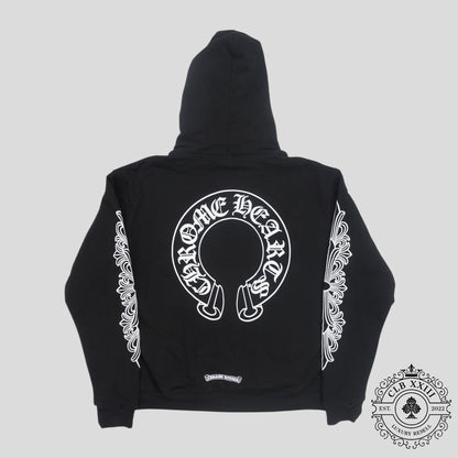 Chrome Hearts Thermal Lined Horseshoe Zip Up Hoodie
