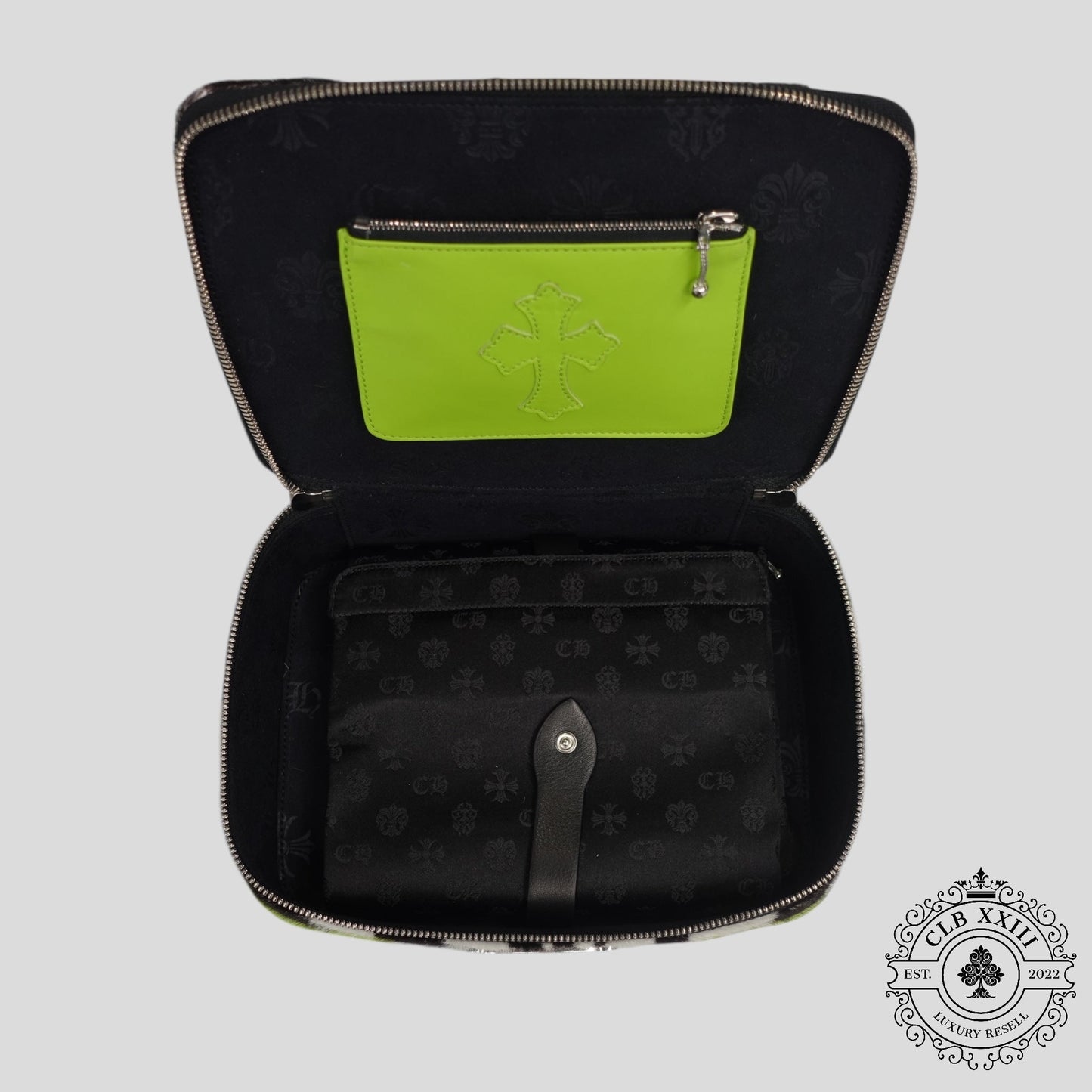 Chrome Hearts Jewelry Case in Zebra / Green