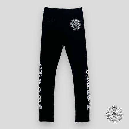 Chrome Hearts Horseshoe Logo Leggings in Black