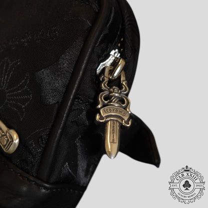 Chrome Hearts Motif Logo Wrist Bag in Black