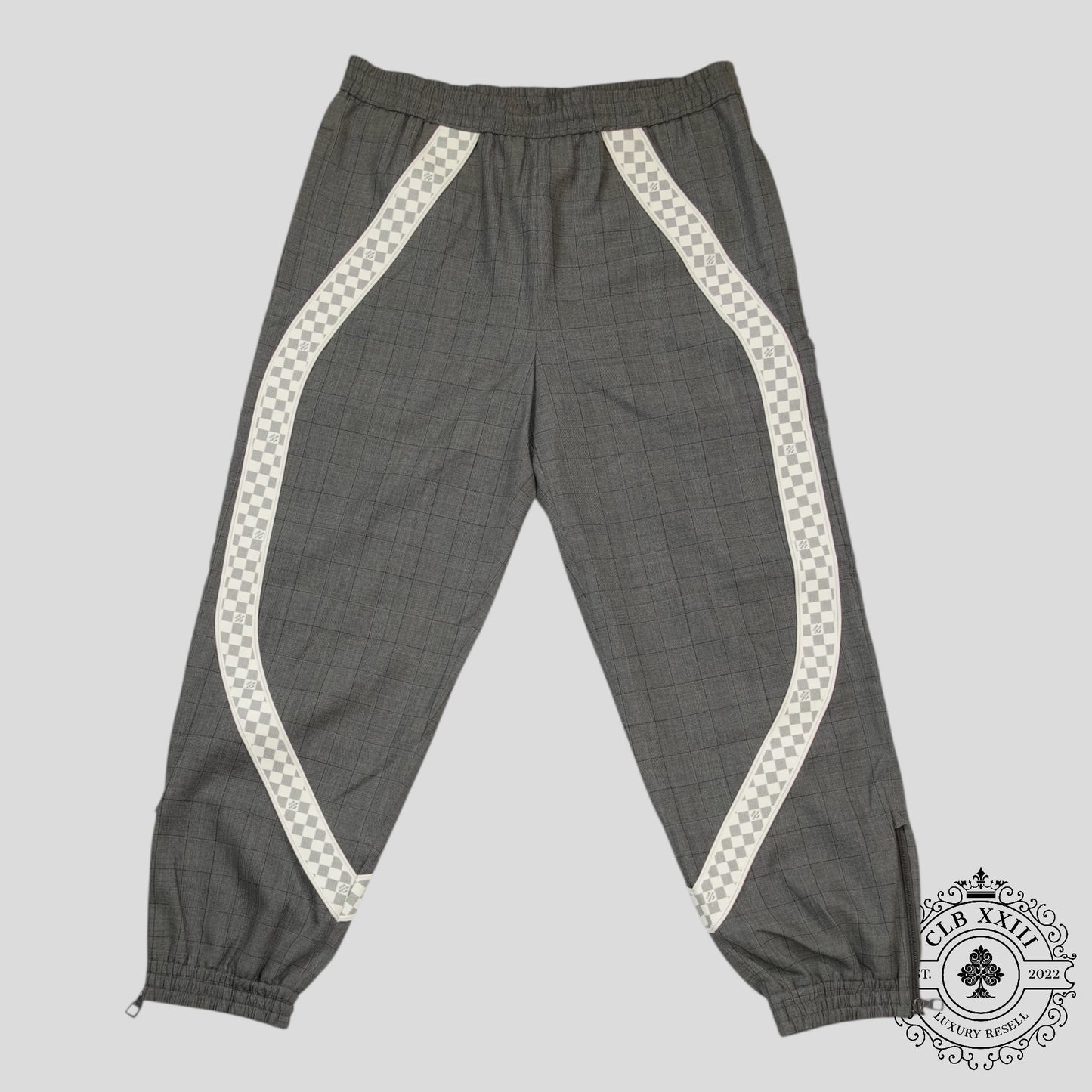 Louis Vuitton Wool Track Pants in Grey