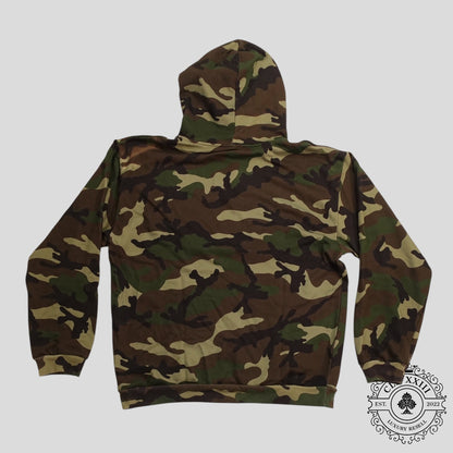 Celine Homme Logo Hoodie in Camouflage