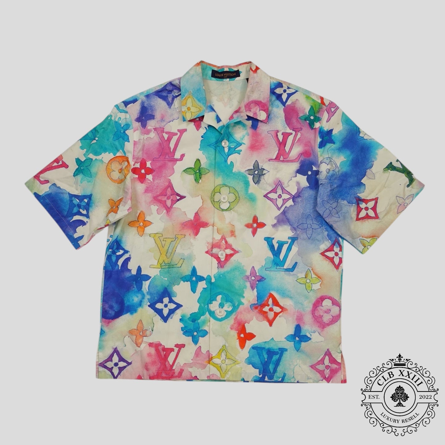 Louis Vuitton Watercolor Button Up in Multicolor