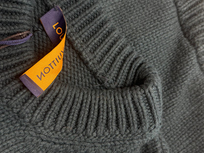 LOUIS VUITTON HANDKNIT CREWNECK SWEATER - GREEN
