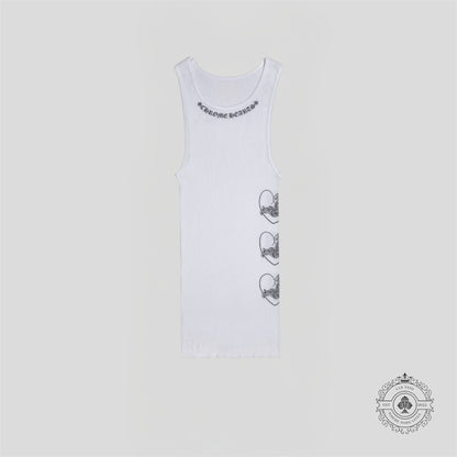 Chrome Hearts Love You Rib Tank White/Black