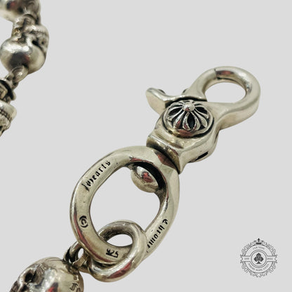 Chrome Hearts Delphino Foti Skull Wallet Chain