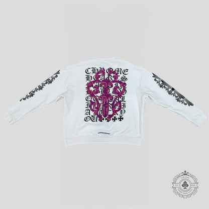 Chrome Hearts Eye Chart Crewneck in White