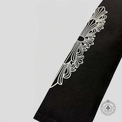 Chrome Hearts Horseshoe Logo Kids Leggings in Black/White