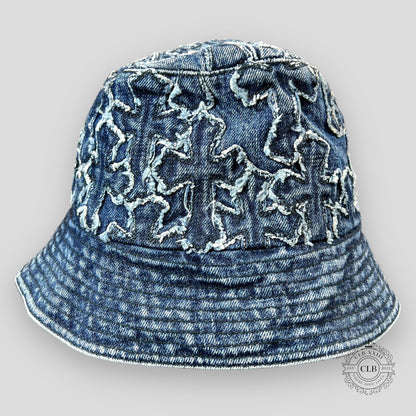 CHROME HEARTS DENIM BUCKET HAT