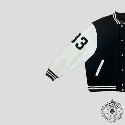 Chrome Hearts Eagle Patch Varsity Jacket in Black