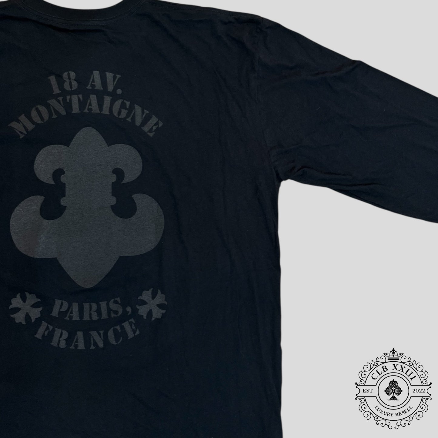 Chrome Hearts Paris Exclusive Long Sleeve Shirt in Black