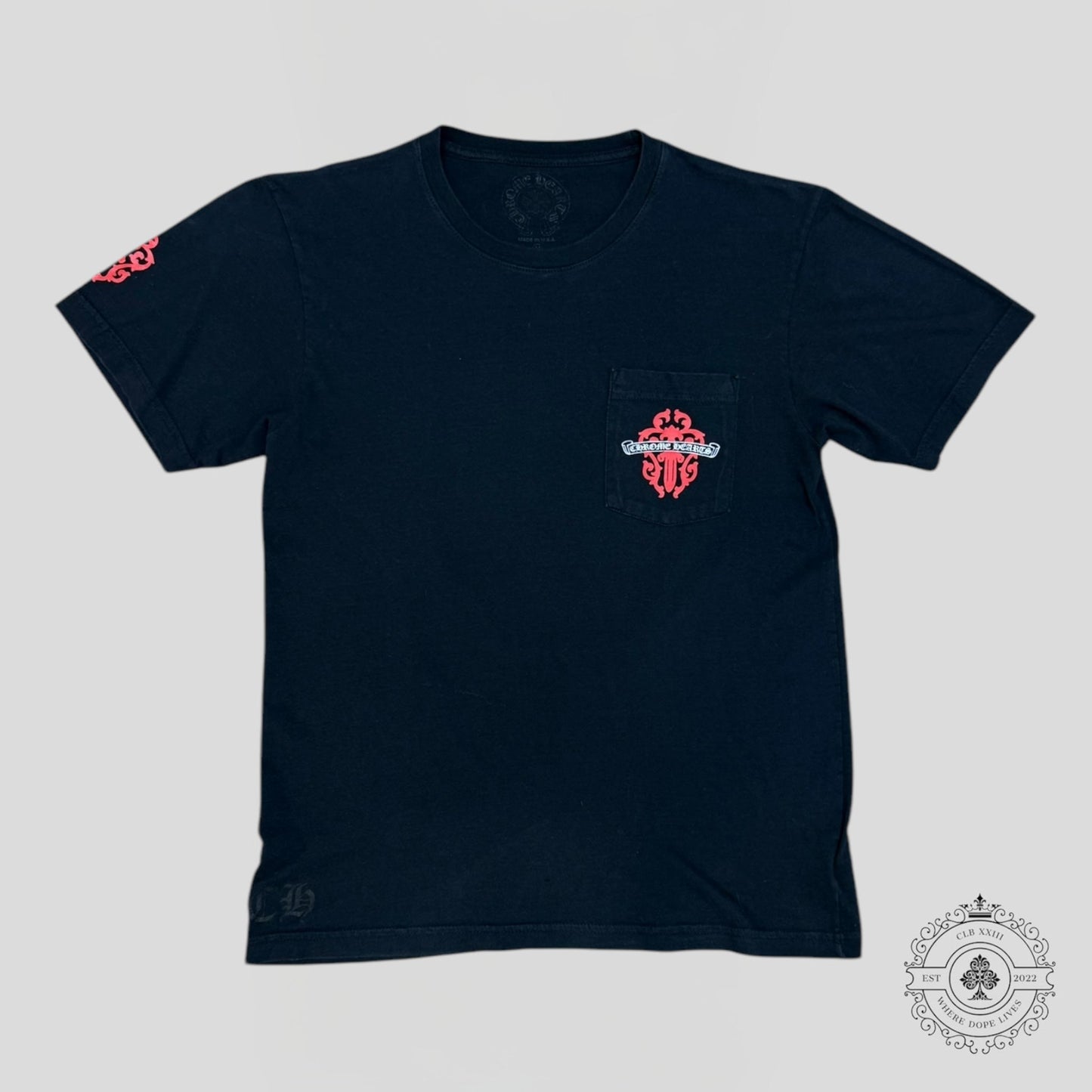 Chrome Hearts Dagger Tee in Black / Red