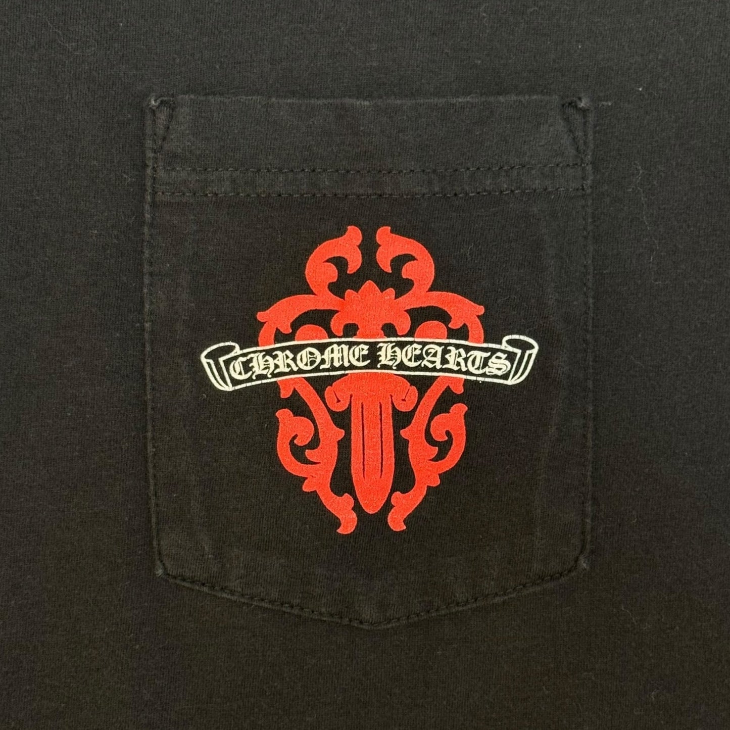 Chrome Hearts Dagger Tee in Black / Red